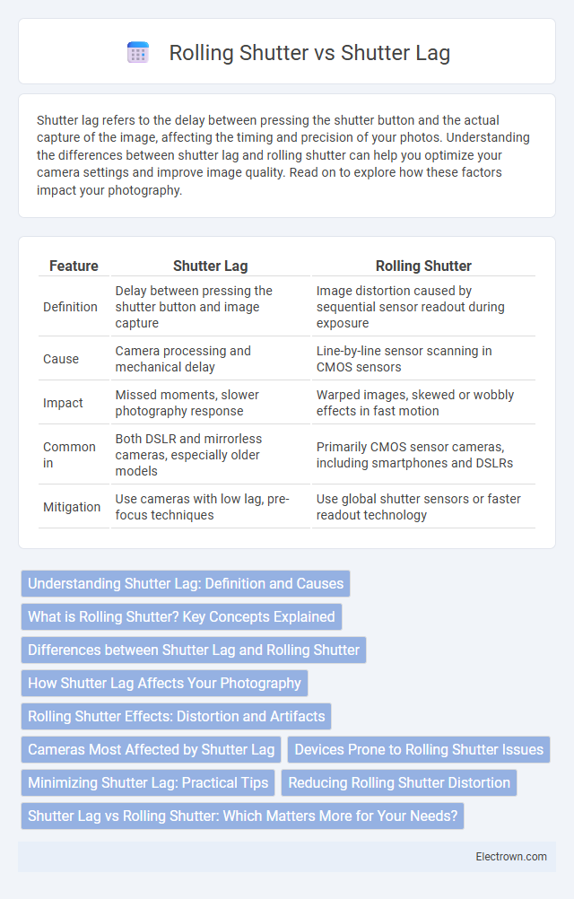 Rolling Shutter vs Shutter Lag in Consumer Electronics - What is The Difference?