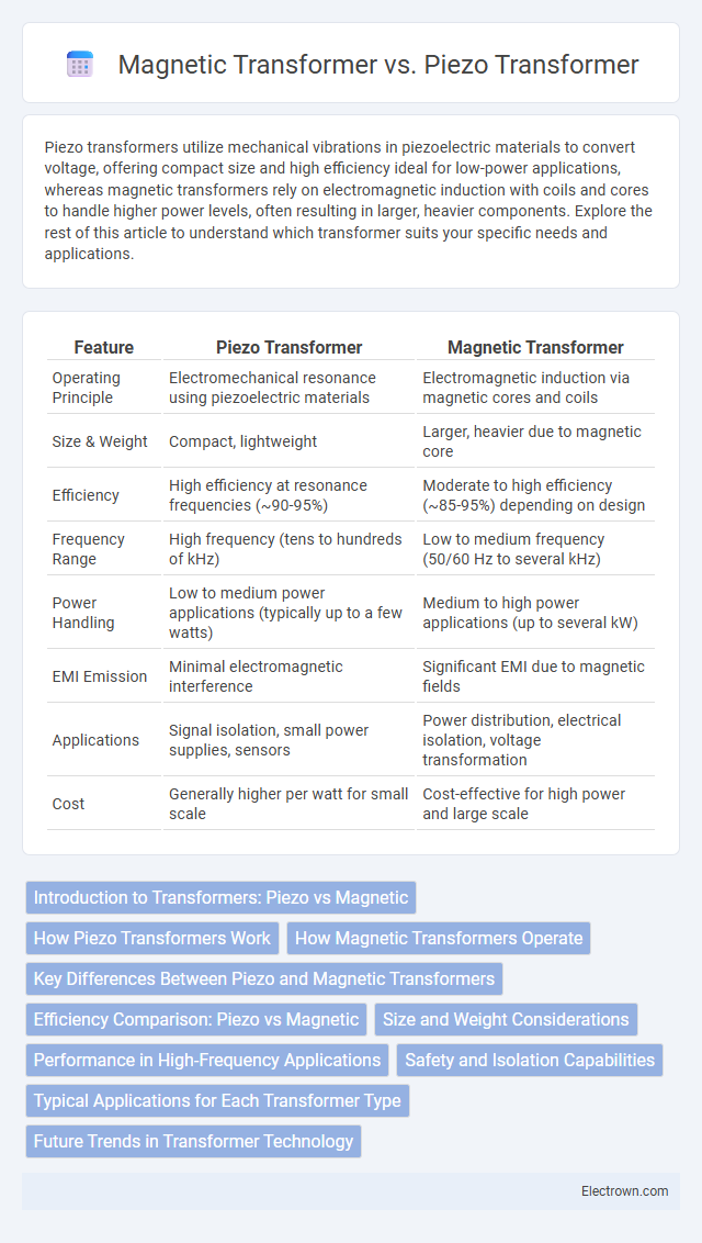 Magnetic Transformer vs. Piezo Transformer in Power Electronics - What is The Difference?