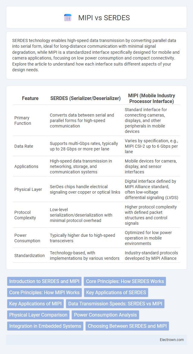 MIPI vs SERDES in Microelectronics - What is The Difference?