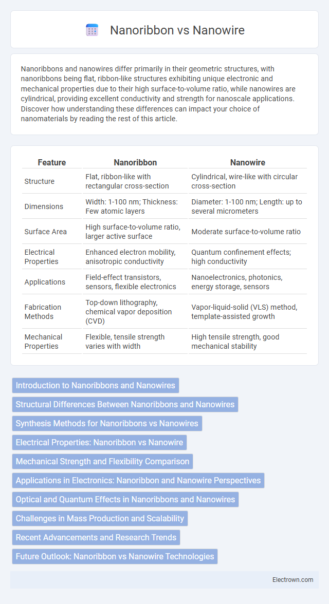 Nanoribbon vs Nanowire in Nanoelectronics - What is The Difference?