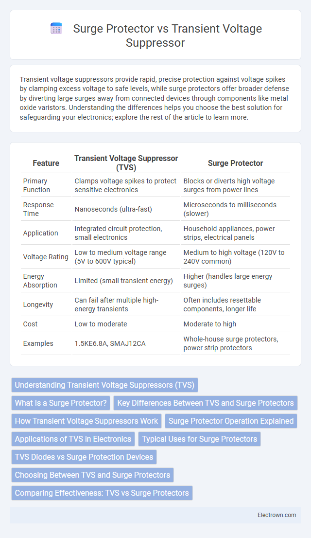 Surge Protector vs Transient Voltage Suppressor in Industrial Electronics - What is The Difference?