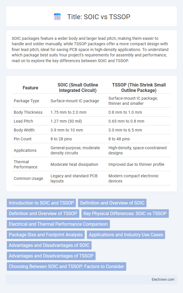 Title: SOIC vs TSSOP in Microelectronics - What is The Difference?