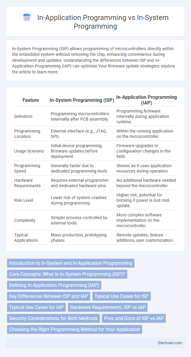 In-Application Programming vs In-System Programming in Embedded Systems - What is The Difference?