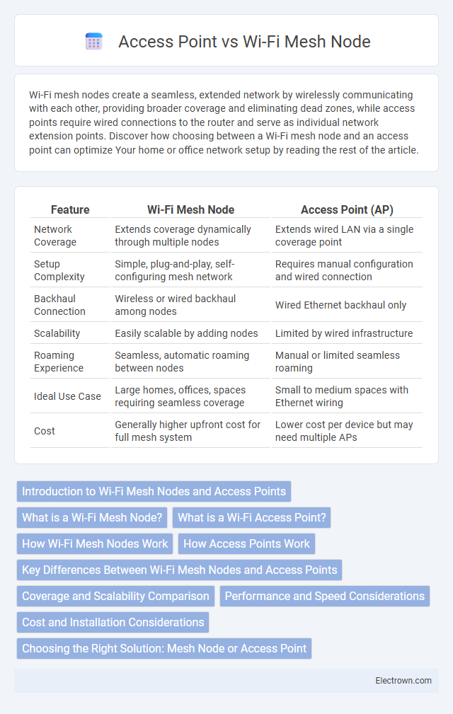 Access Point vs Wi-Fi Mesh Node in Consumer Electronics - What is The Difference?