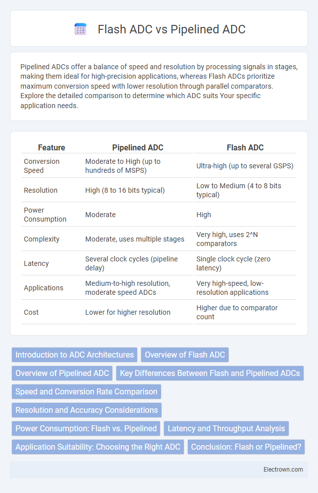 Flash ADC vs Pipelined ADC in Microelectronics - What is The Difference?