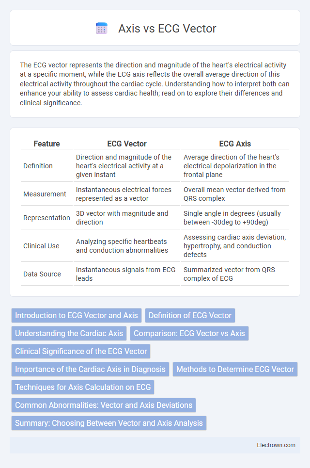 Axis vs ECG Vector in Biomedical Electronics - What is The Difference?