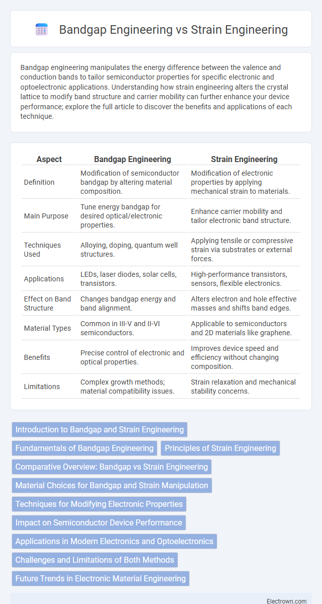 Bandgap Engineering vs Strain Engineering in Optoelectronics - What is The Difference?