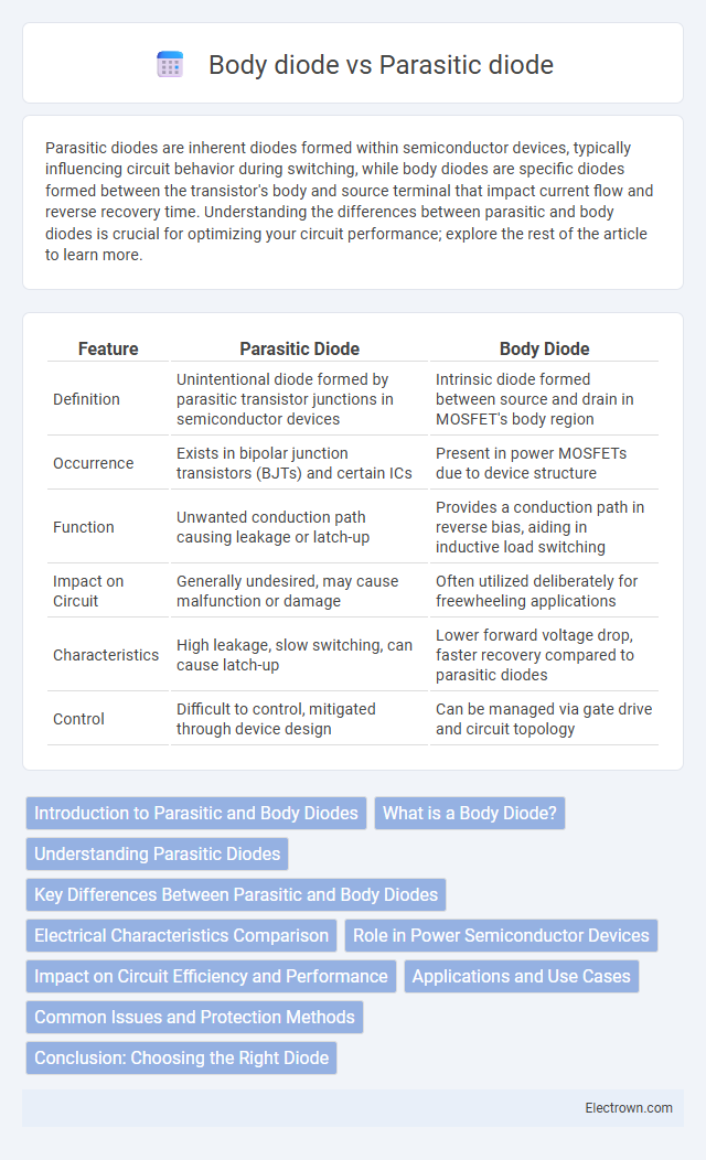 Body diode vs Parasitic diode in Solid-State Electronics - What is The Difference?