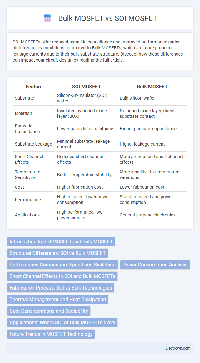 Bulk MOSFET vs SOI MOSFET in Solid-State Electronics - What is The Difference?