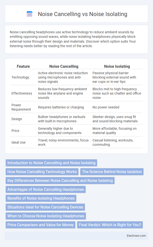 Noise Cancelling vs Noise Isolating in Audio Electronics - What is The Difference?