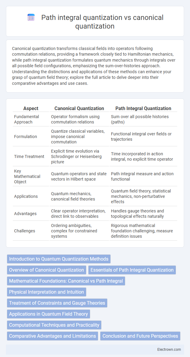 Path integral quantization vs canonical quantization in Quantum Electronics - What is The Difference?