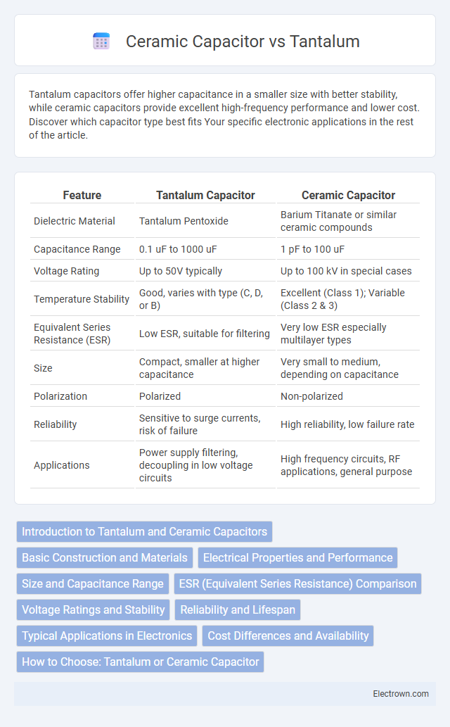 Ceramic Capacitor vs Tantalum in Circuit Design - What is The Difference?