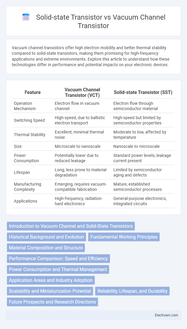 Solid-state Transistor vs Vacuum Channel Transistor in Nanoelectronics - What is The Difference?