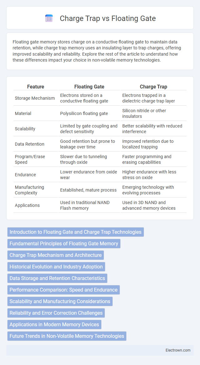 Charge Trap vs Floating Gate in Microelectronics - What is The Difference?