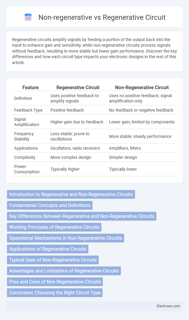Non-regenerative vs Regenerative Circuit in Solid-State Electronics - What is The Difference?