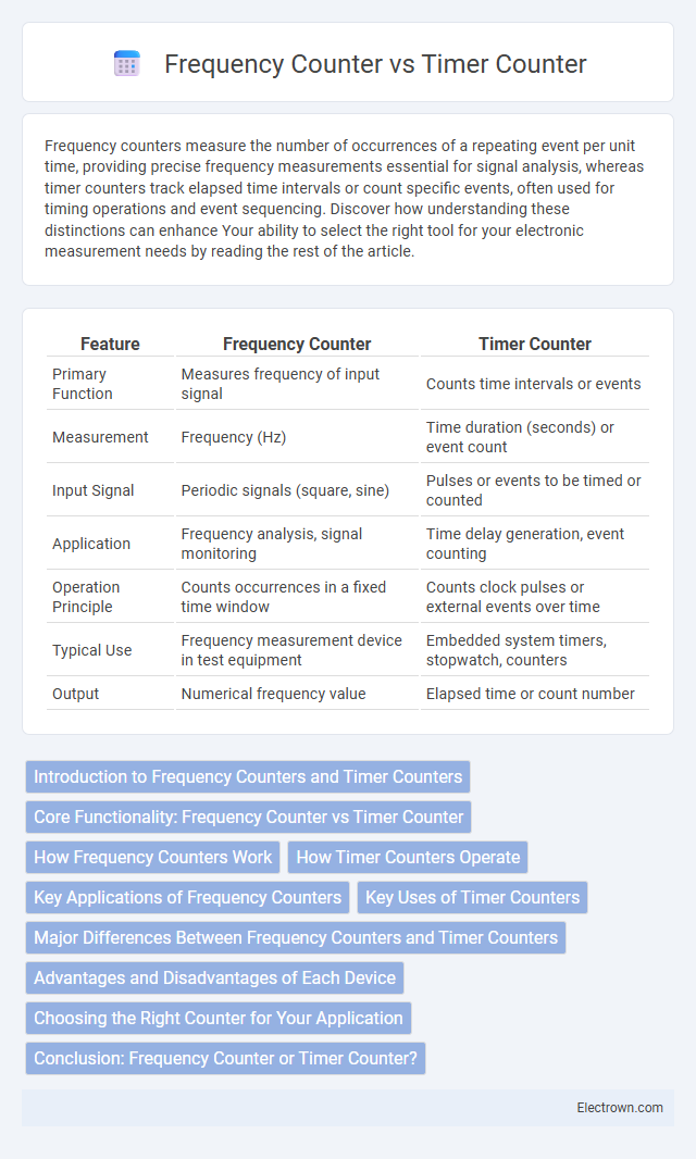 Frequency Counter vs Timer Counter in Instrumentation Electronics - What is The Difference?