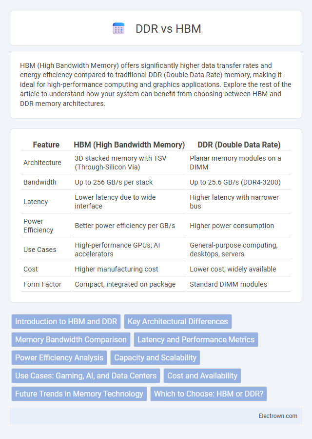 DDR vs HBM in Microelectronics - What is The Difference?