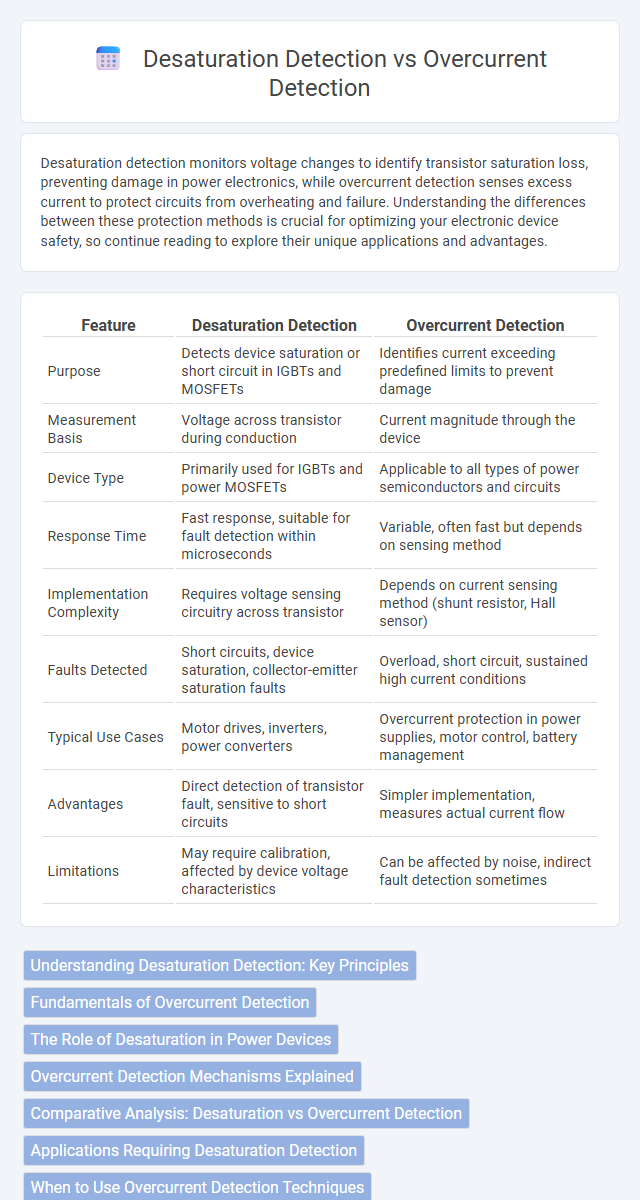 Desaturation Detection vs Overcurrent Detection in Circuit Design - What is The Difference?
