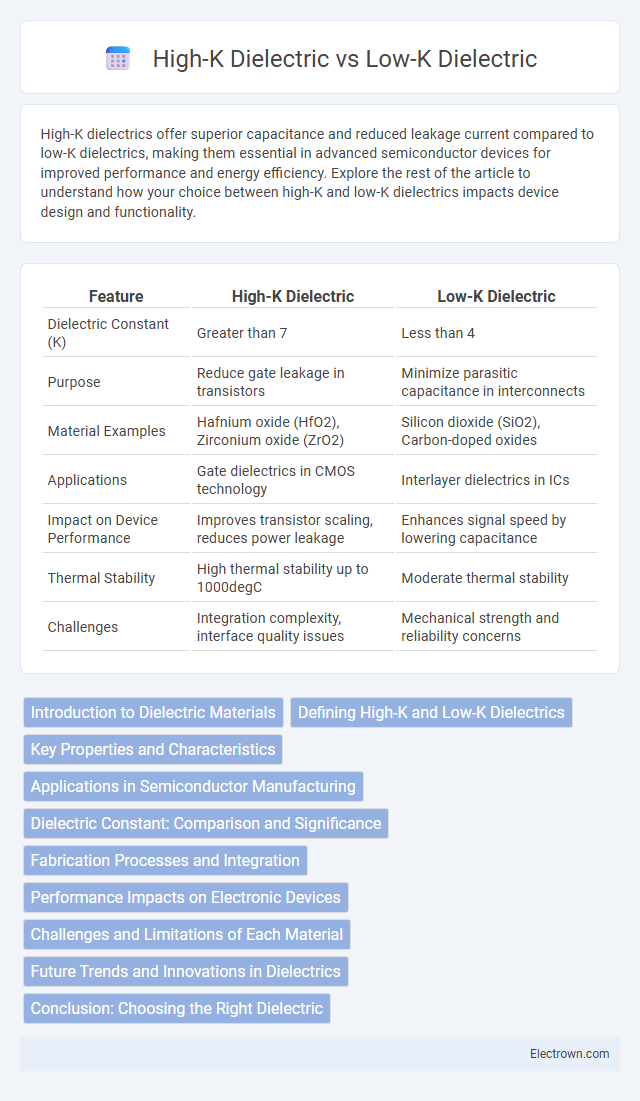 High-K Dielectric vs Low-K Dielectric in Microelectronics - What is The Difference?