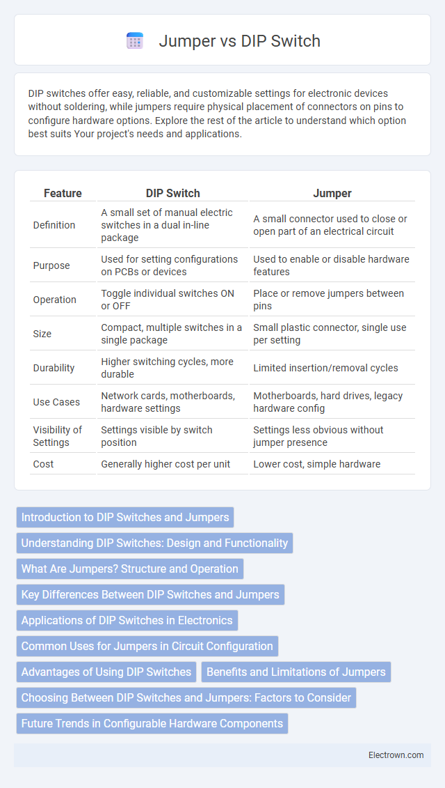 Jumper vs DIP Switch in Communication Electronics - What is The Difference?