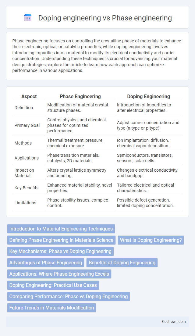 Doping engineering vs Phase engineering in Nanoelectronics - What is The Difference?
