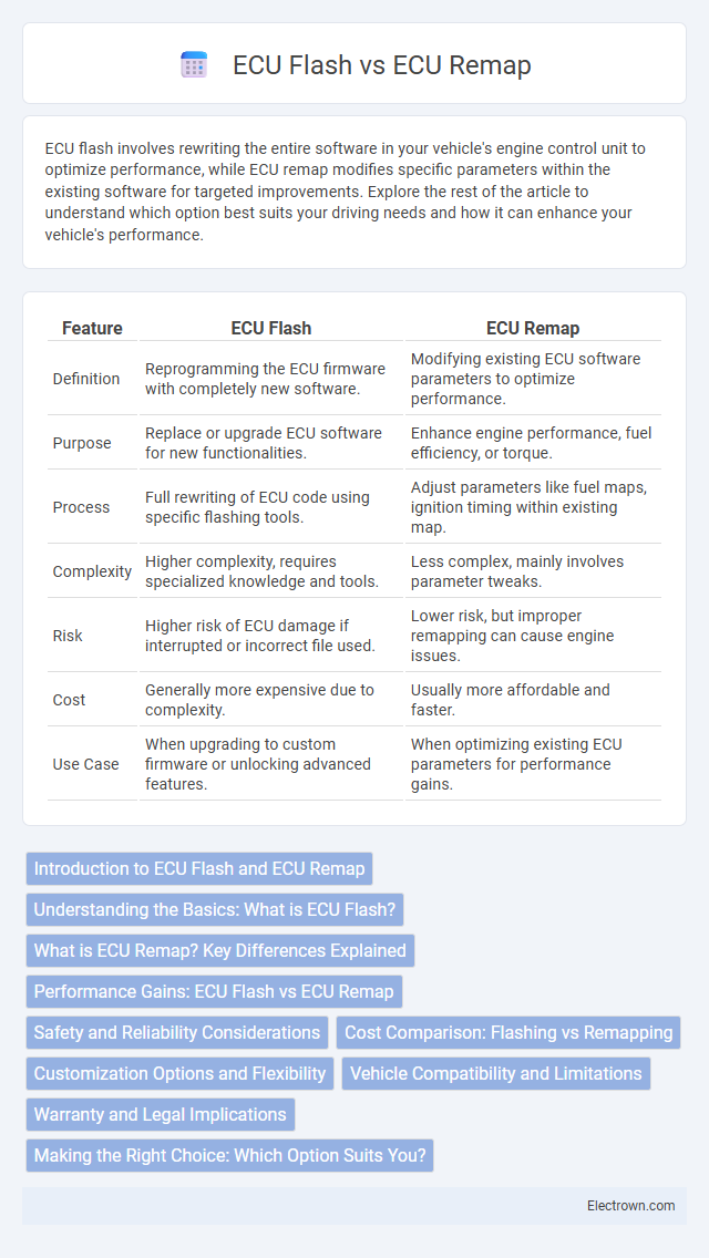ECU Flash vs ECU Remap in Automotive Electronics - What is The Difference?
