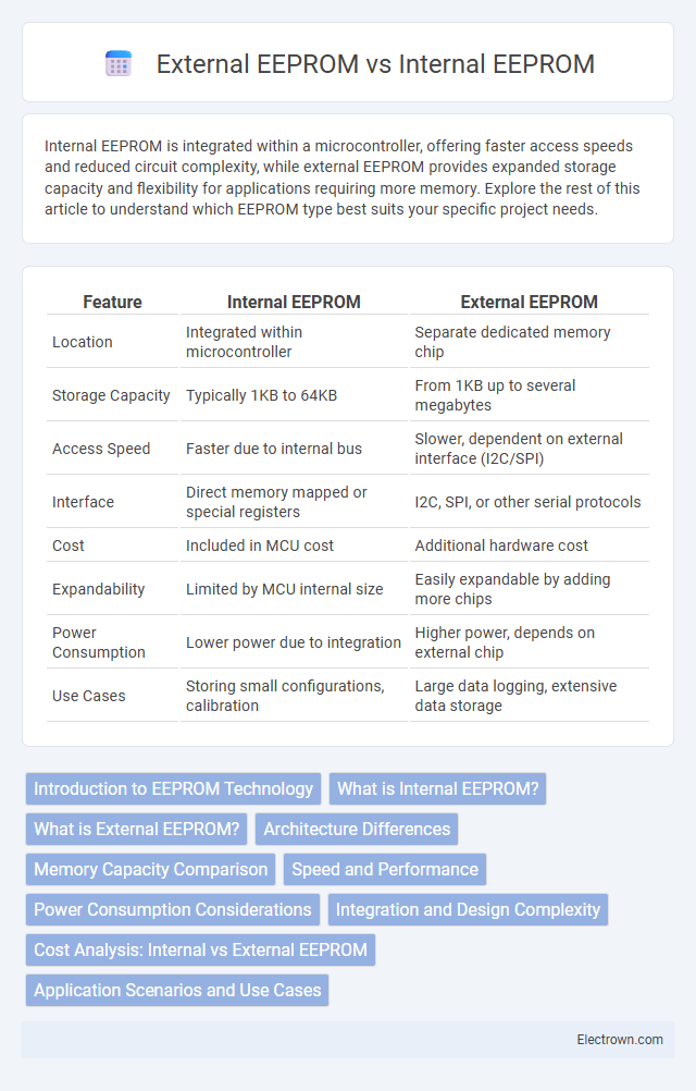 External EEPROM vs Internal EEPROM in Embedded Systems - What is The Difference?