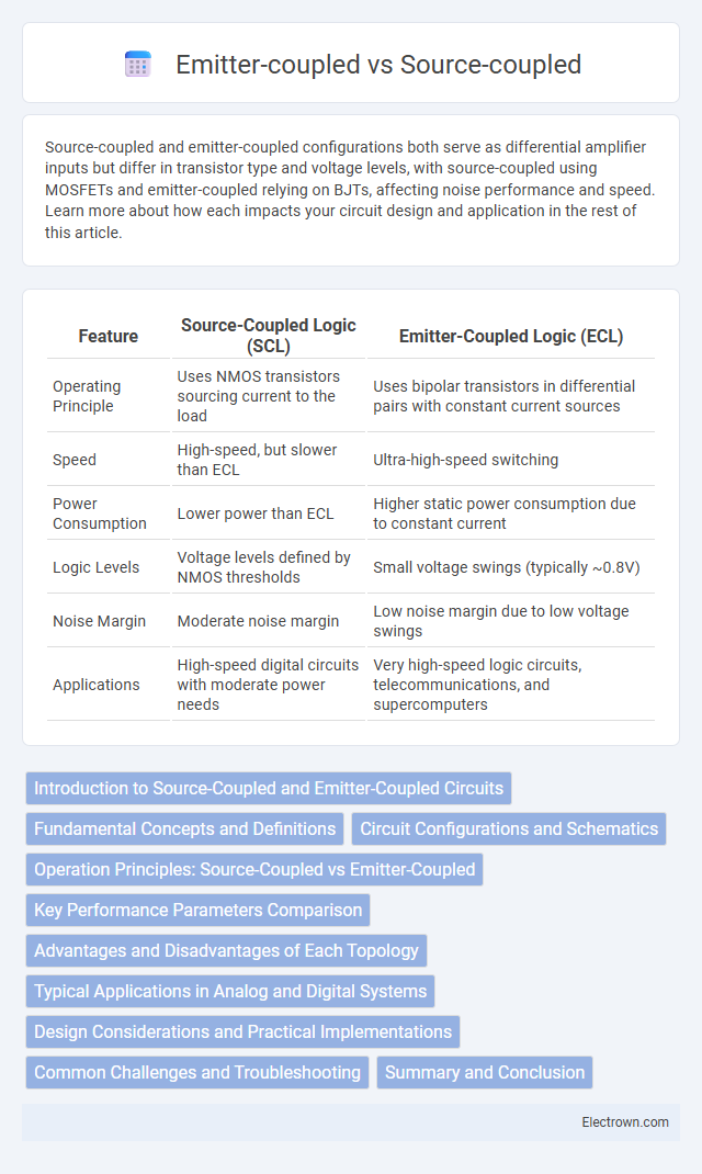 Emitter-coupled vs Source-coupled in Semiconductor Devices - What is The Difference?