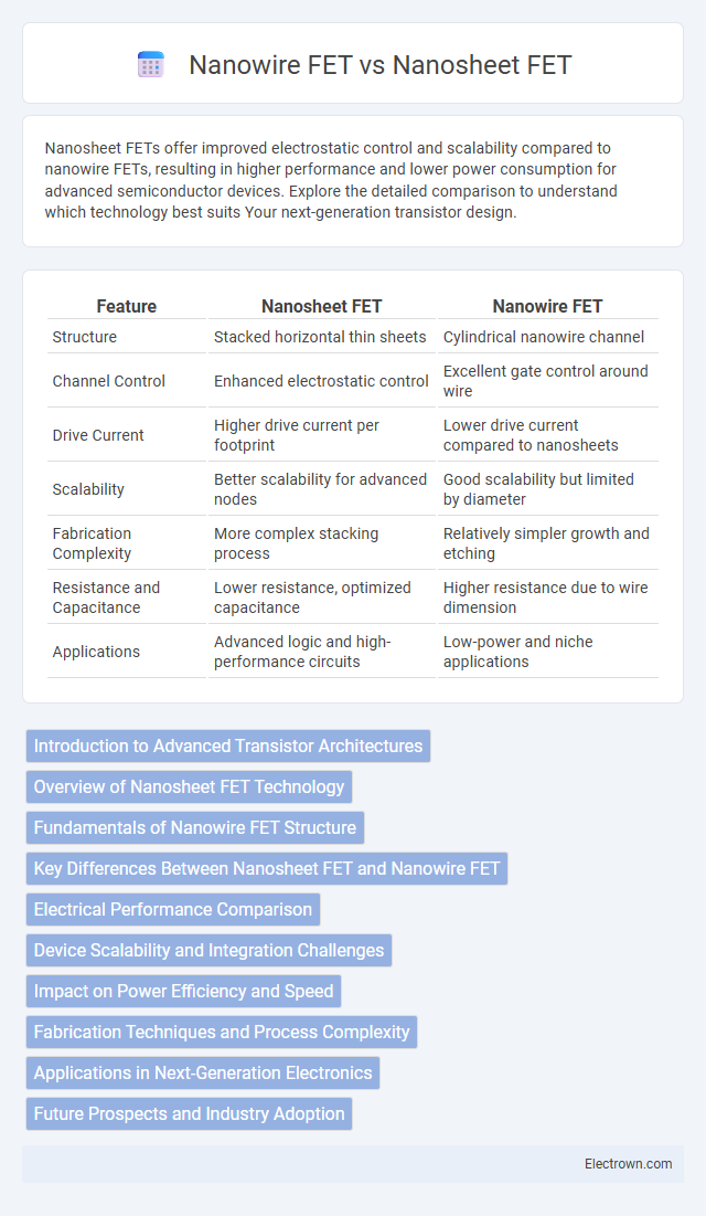 Nanowire FET vs Nanosheet FET in Nanoelectronics - What is The Difference?