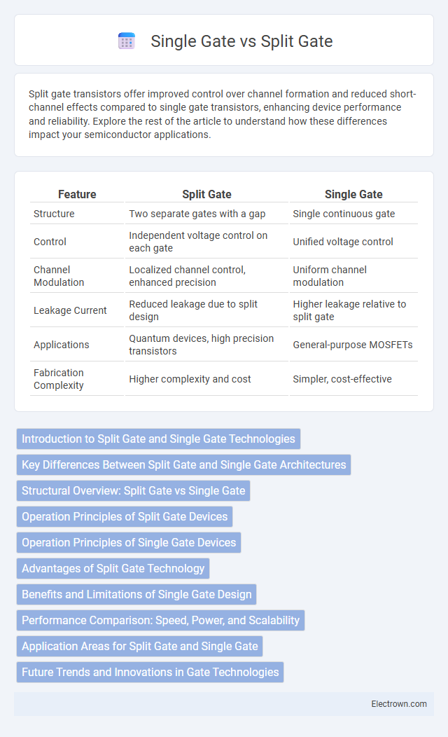 Single Gate vs Split Gate in Semiconductor Devices - What is The Difference?
