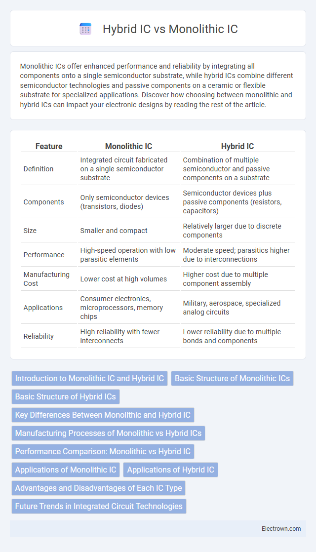 Hybrid IC vs Monolithic IC in Microelectronics - What is The Difference?