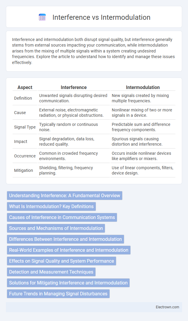 Interference vs Intermodulation in Radio-Frequency (RF) Electronics - What is The Difference?