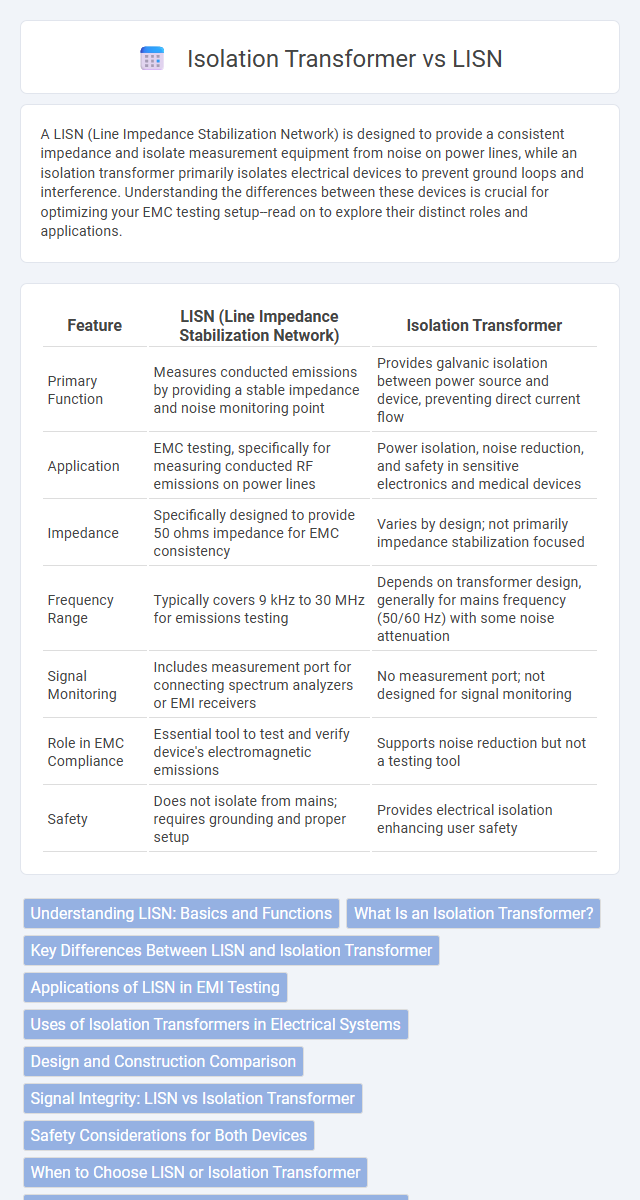 Isolation Transformer vs LISN in Biomedical Electronics - What is The Difference?