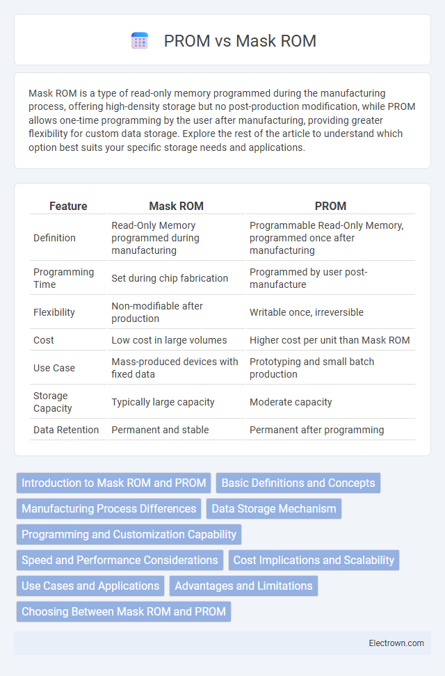 PROM vs Mask ROM in Solid-State Electronics - What is The Difference?