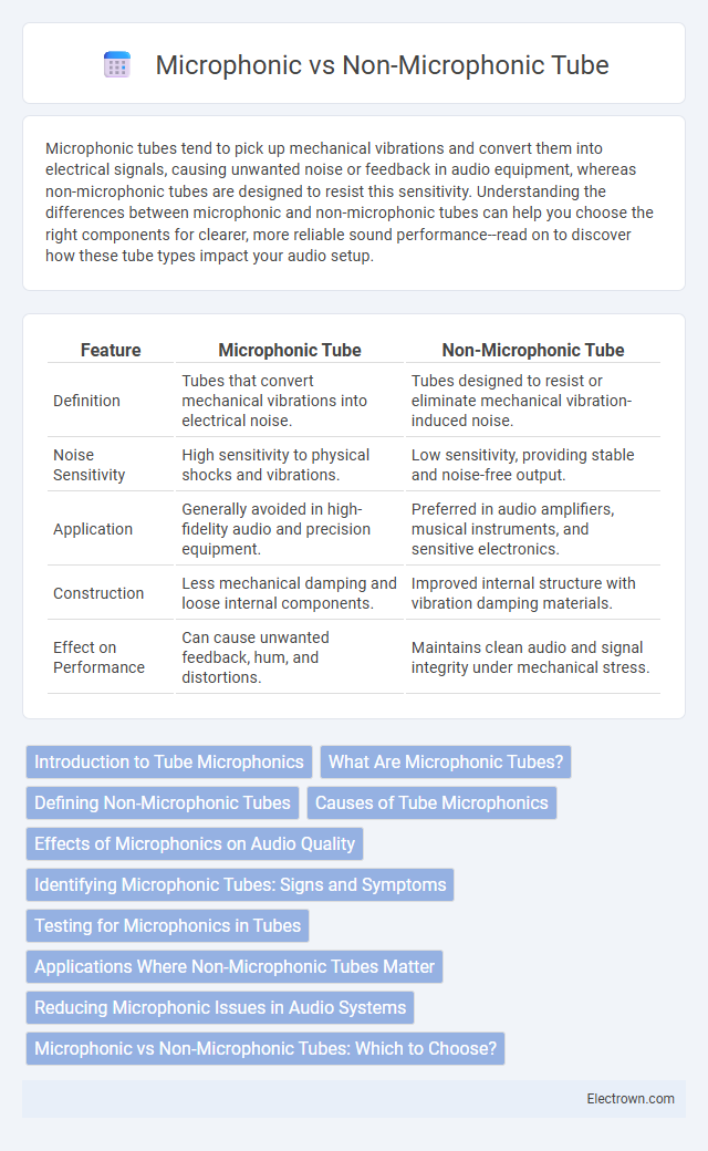Microphonic vs Non-Microphonic Tube in Audio Electronics - What is The Difference?