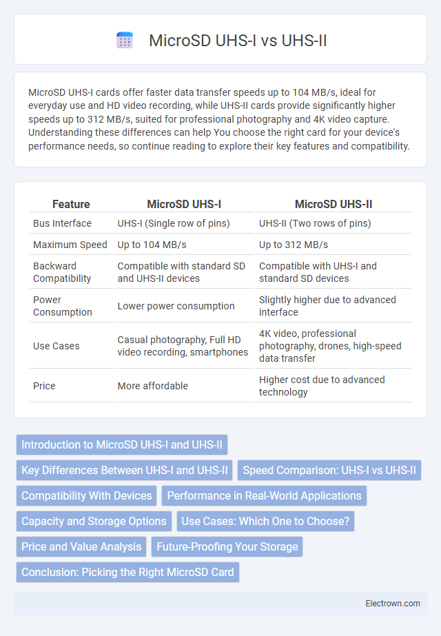 MicroSD UHS-I vs UHS-II in Consumer Electronics - What is The Difference?