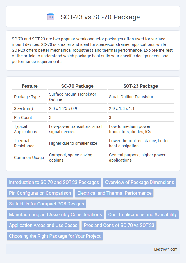 SOT-23 vs SC-70 Package in Semiconductor Devices - What is The Difference?