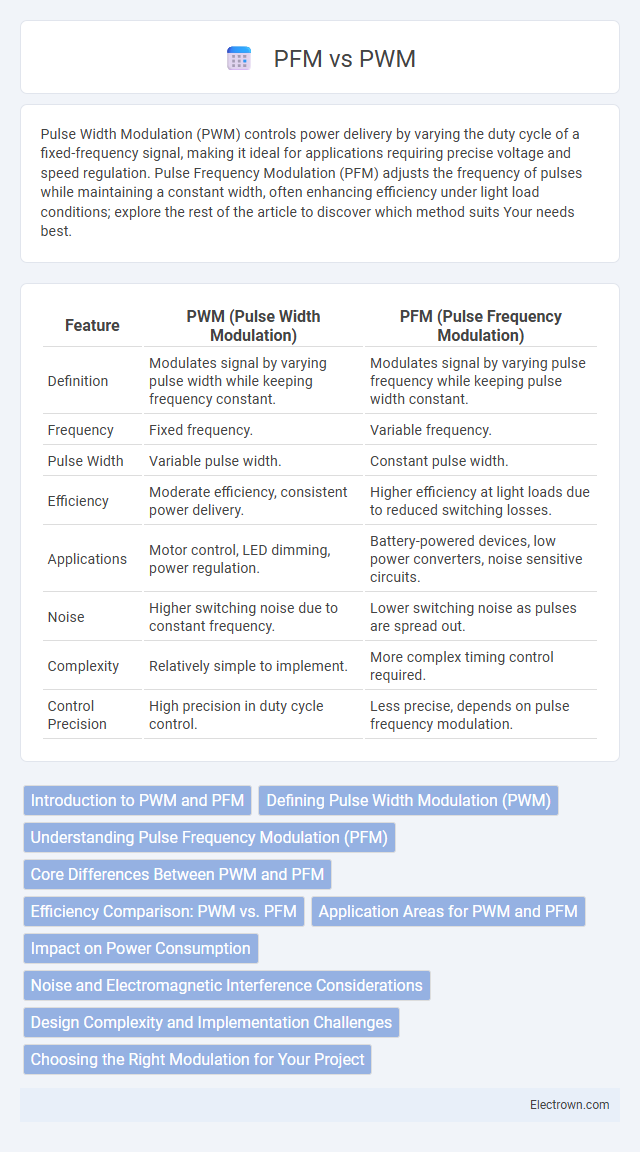 PFM vs PWM in Power Electronics - What is The Difference?
