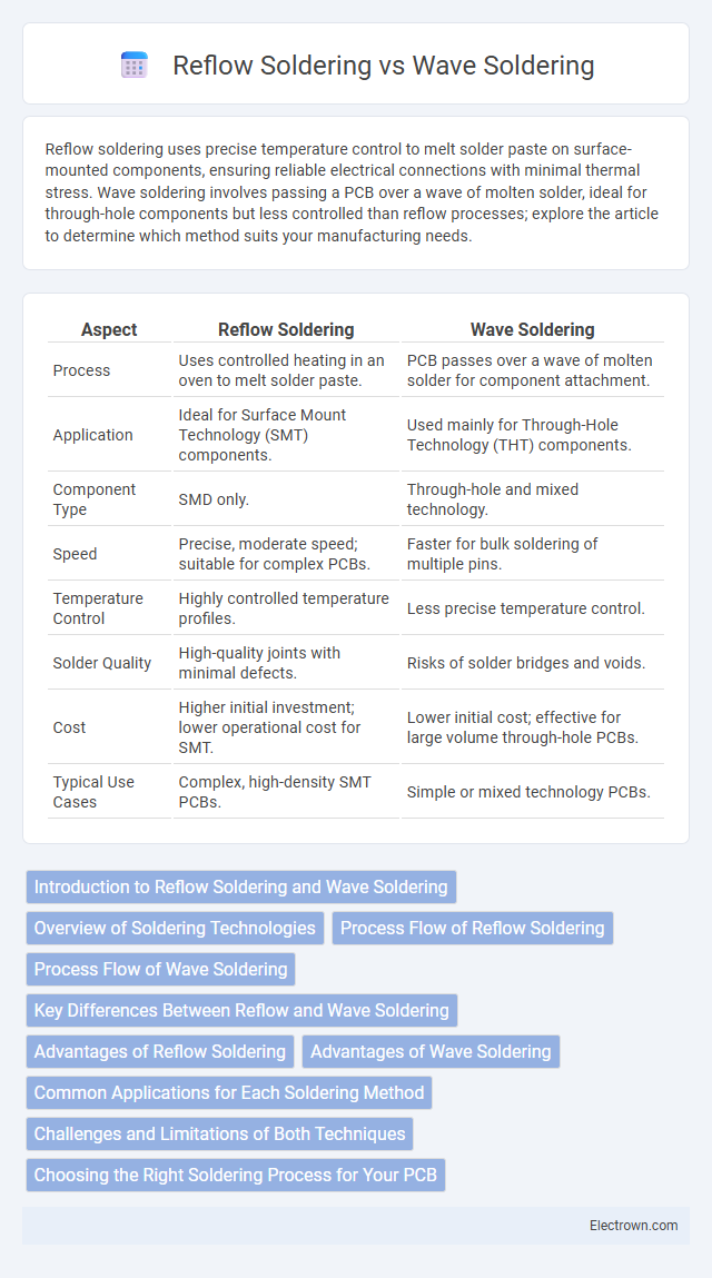 Reflow Soldering vs Wave Soldering in Electronic Materials - What is The Difference?