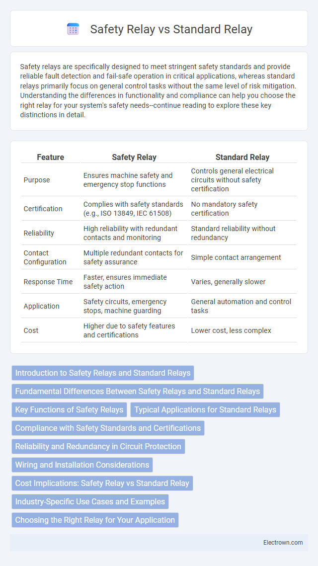 Safety Relay vs Standard Relay in Industrial Electronics - What is The Difference?