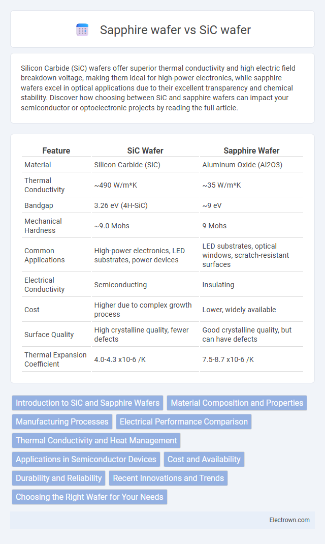 Sapphire wafer vs SiC wafer in Electronic Materials - What is The Difference?