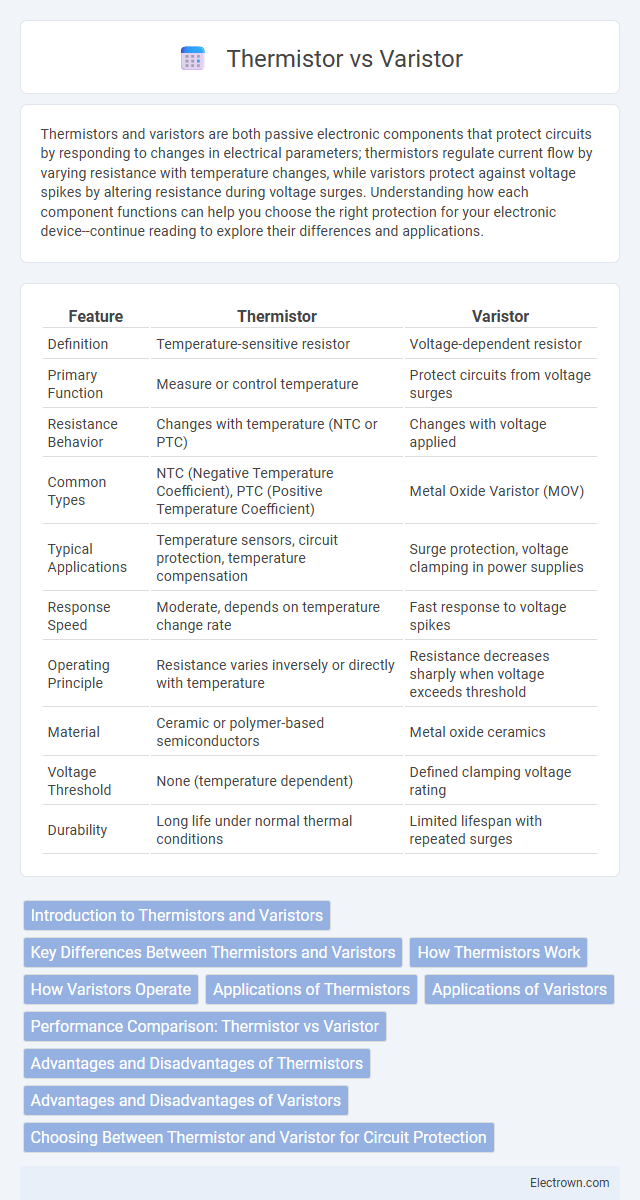 Thermistor vs Varistor in Electronic Materials - What is The Difference?