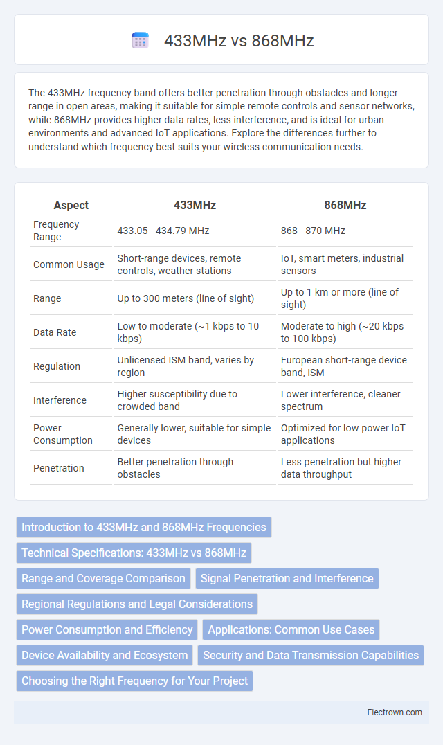 433MHz vs 868MHz in Communication Electronics - What is The Difference?
