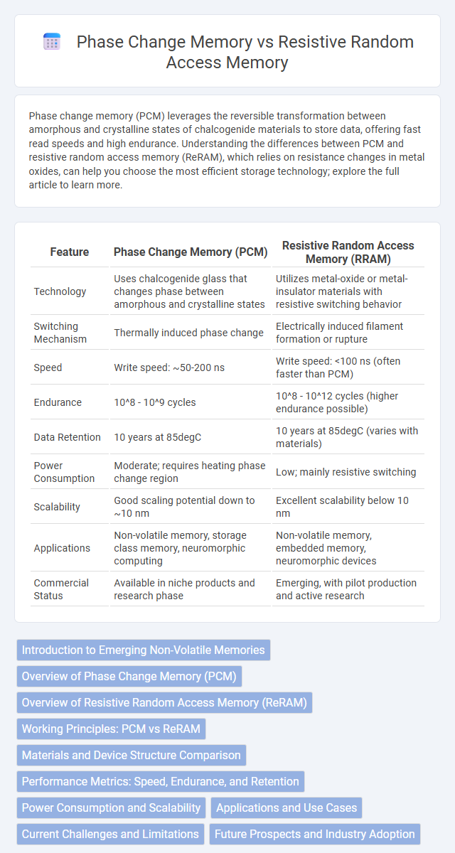 Phase Change Memory vs Resistive Random Access Memory in Nanoelectronics - What is The Difference?