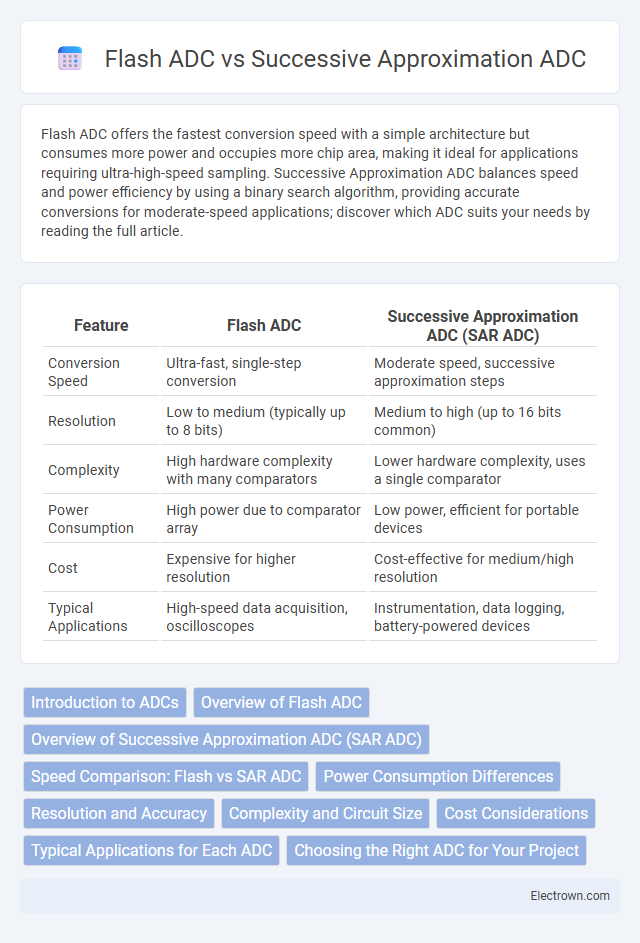Flash ADC vs Successive Approximation ADC in Digital Electronics - What is The Difference?