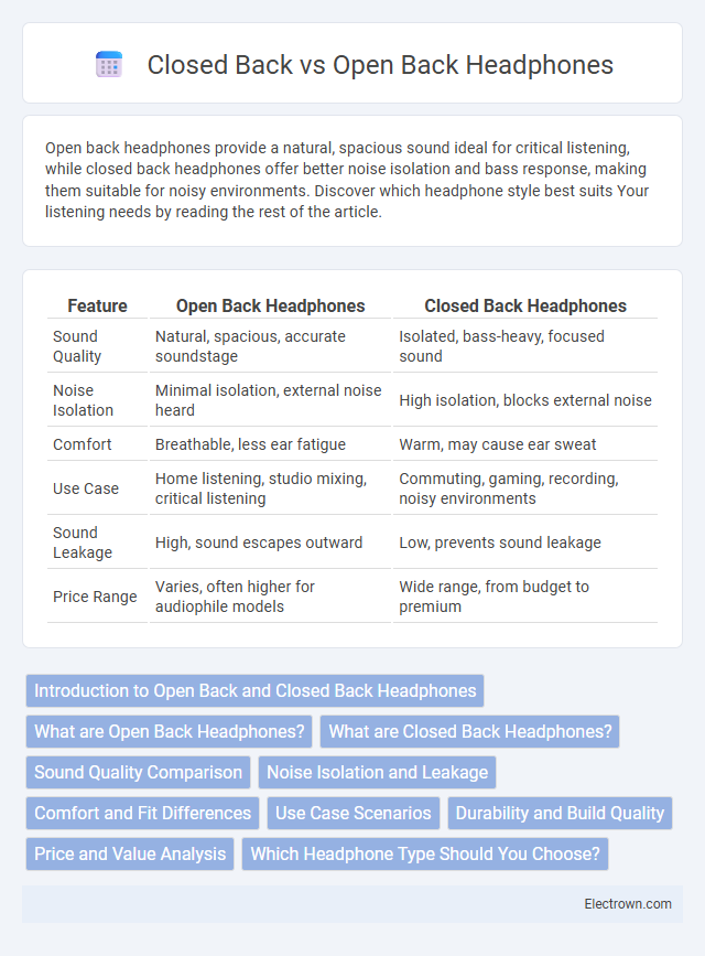 Closed Back vs Open Back Headphones in Consumer Electronics - What is The Difference?