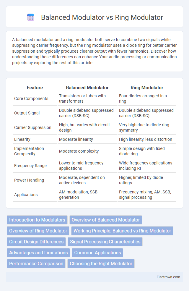 Balanced Modulator vs Ring Modulator in Communication Electronics - What is The Difference?