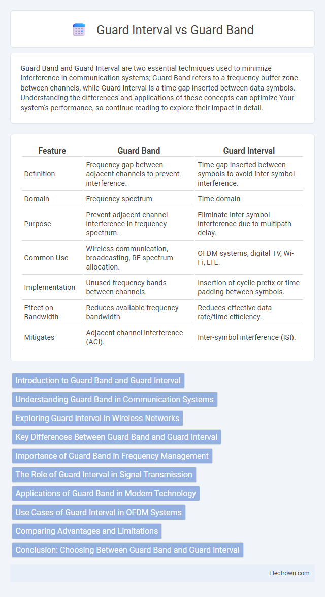 Guard Interval vs Guard Band in Communication Electronics - What is The Difference?