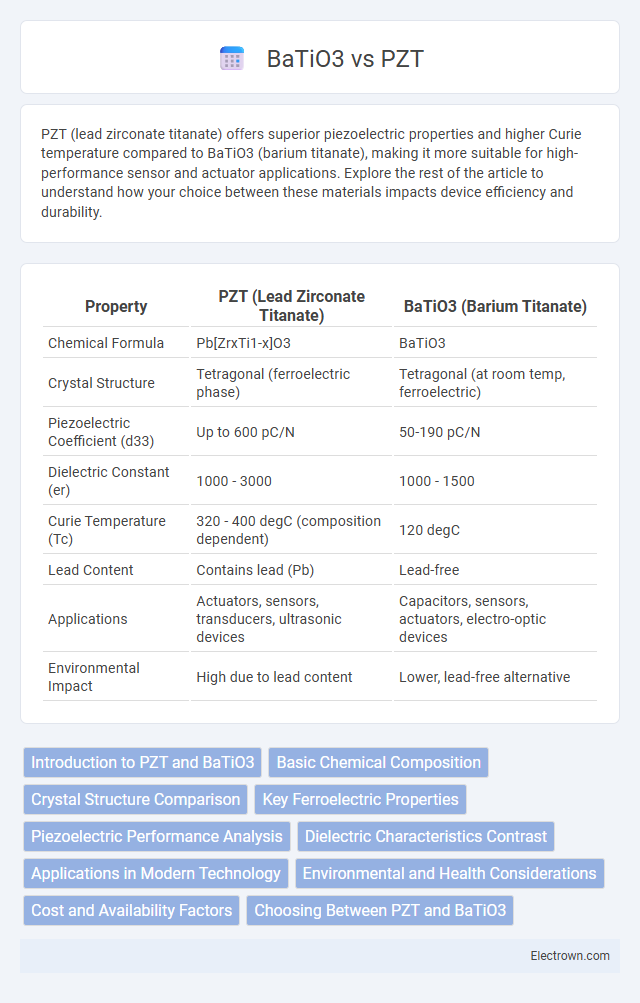 BaTiO3 vs PZT in Electronic Materials - What is The Difference?