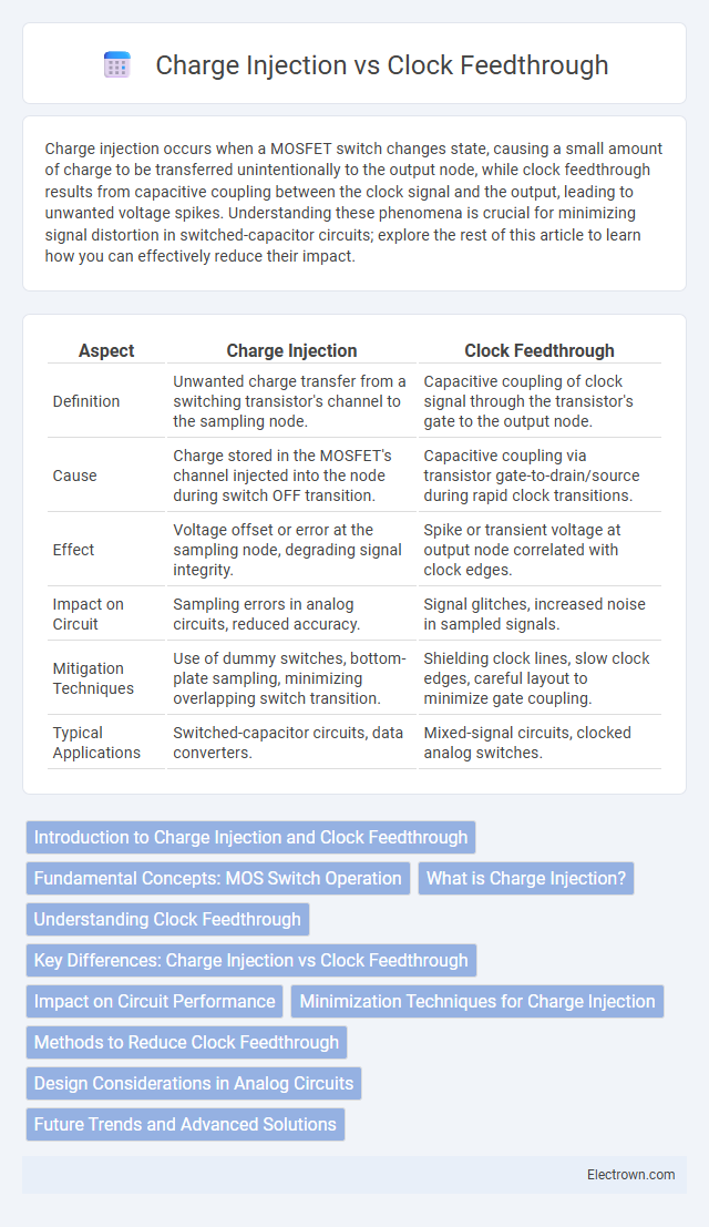 Charge Injection vs Clock Feedthrough in Digital Electronics - What is The Difference?